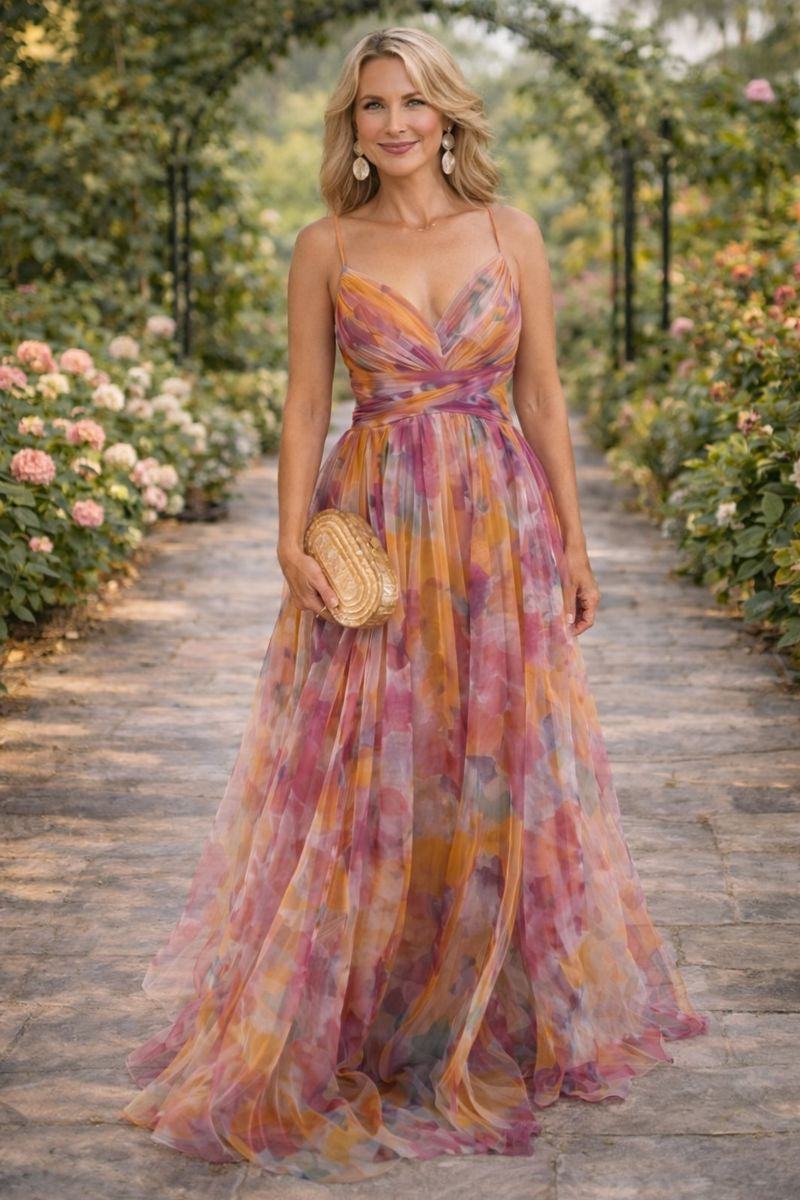 spaghetti strap floral maxi dress Floral spaghetti strap maxi dress Melapteh