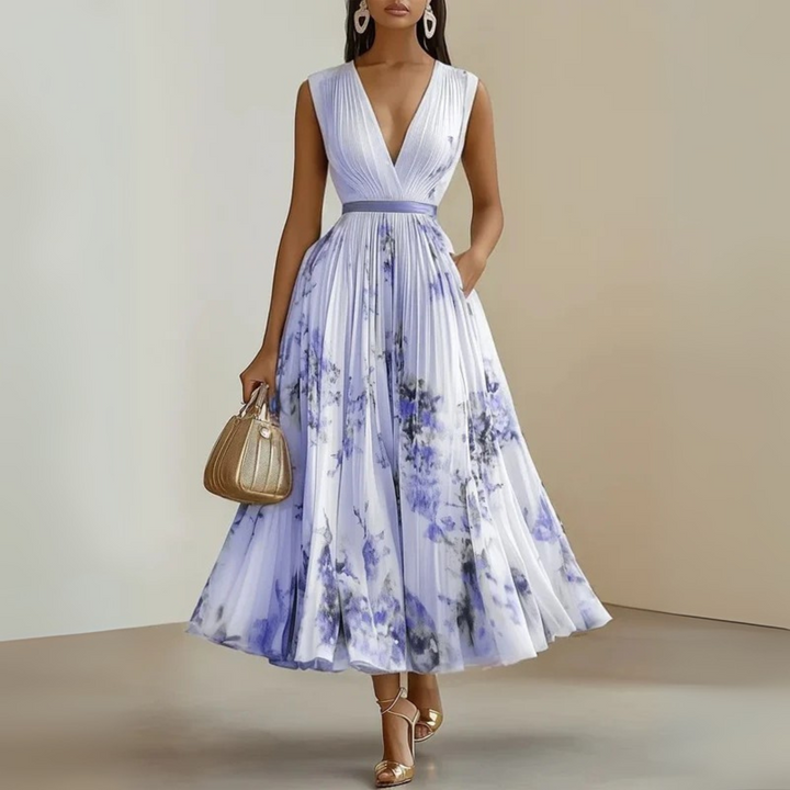 Amelia Claire | Flowy Sleeveless Summer Maxi Dress