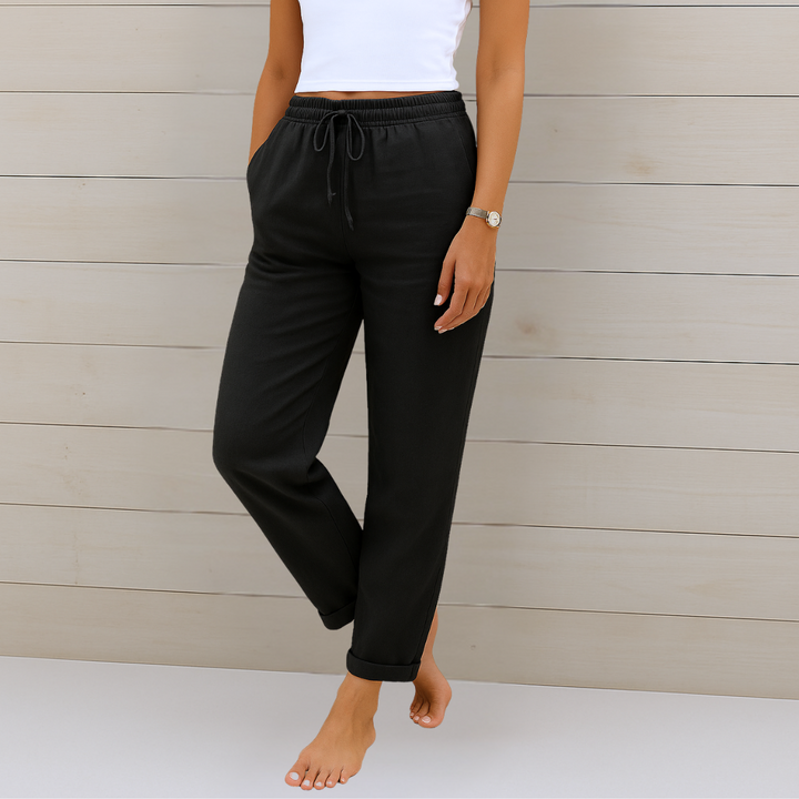 Amelia Claire | Premium Breathable Pants With Elastic Waist