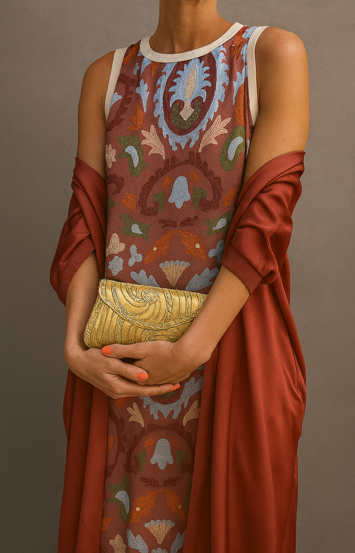 Amelia Claire | Matching Long Dress And Coat Set