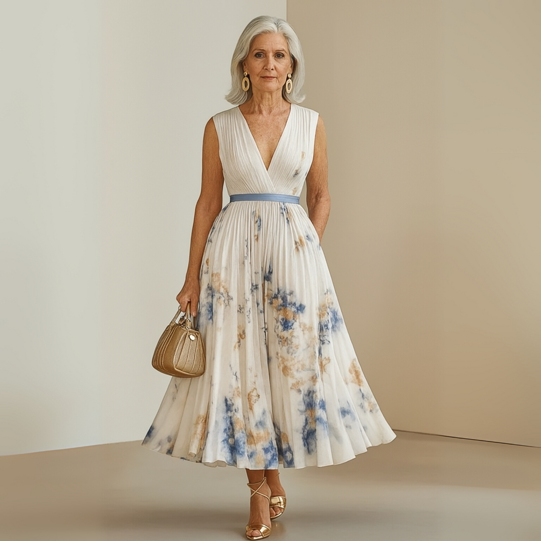 Amelia Claire | Flowy Sleeveless Summer Maxi Dress