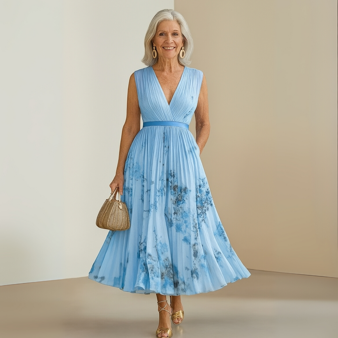 Amelia Claire | Flowy Sleeveless Summer Maxi Dress
