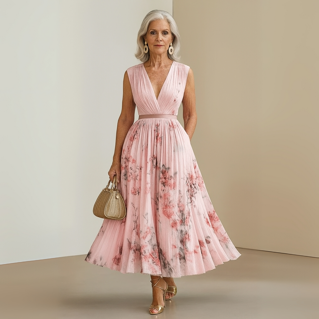 Amelia Claire | Flowy Sleeveless Summer Maxi Dress