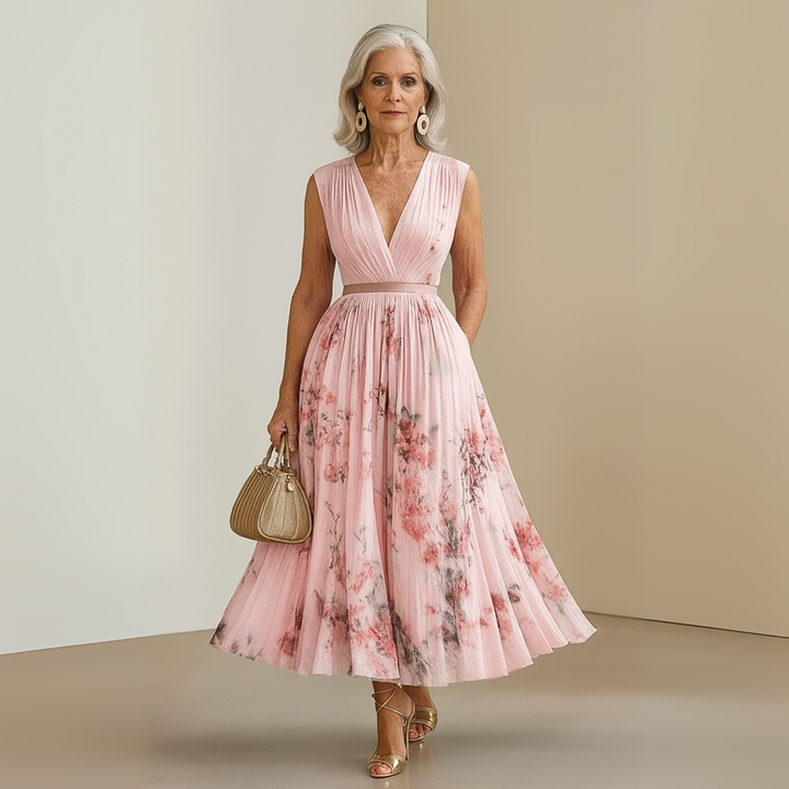 Amelia Claire | Flowy Sleeveless Summer Maxi Dress