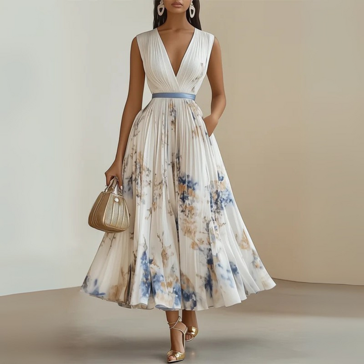 Amelia Claire | Flowy Sleeveless Summer Maxi Dress