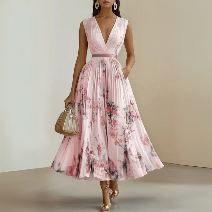 Amelia Claire | Flowy Sleeveless Summer Maxi Dress