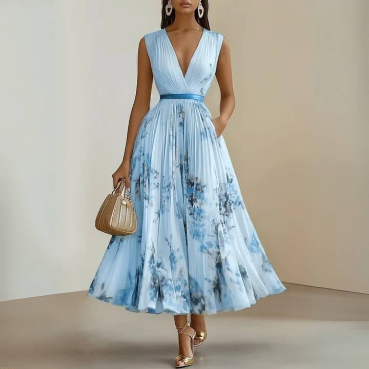 Amelia Claire | Flowy Sleeveless Summer Maxi Dress