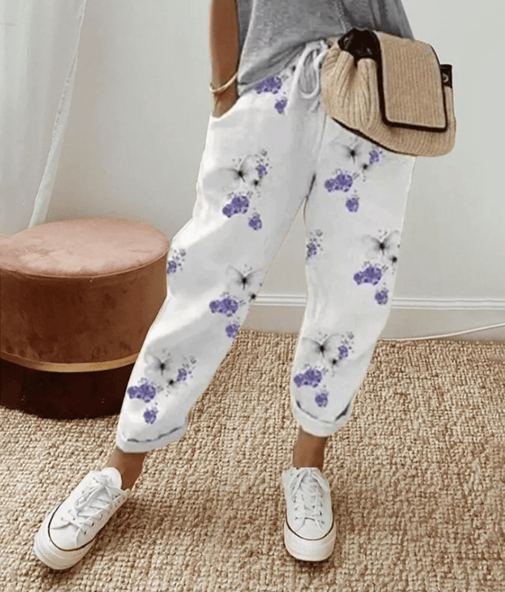 Amelia Claire | Flattering Fit Trouser With Print