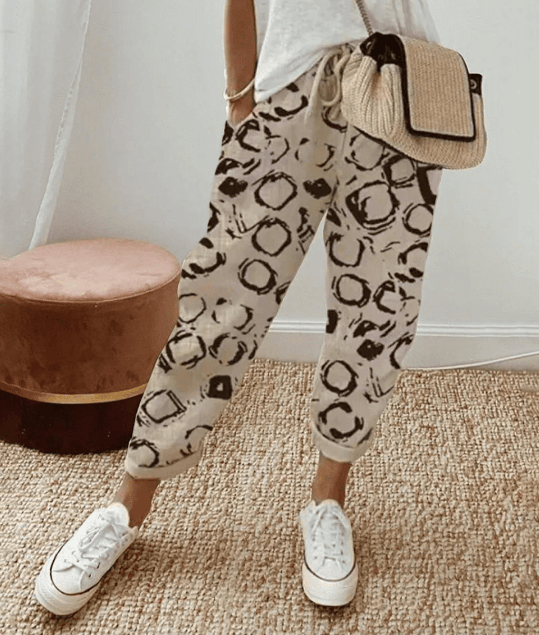 Amelia Claire | Flattering Fit Trouser With Print