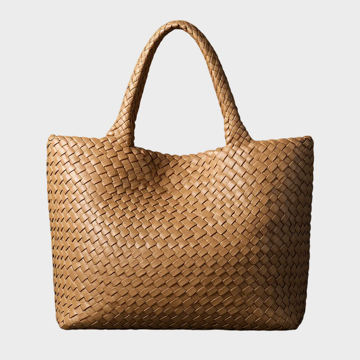Beverly | Handwoven Shoulder Purse with Double Handles and Open Top