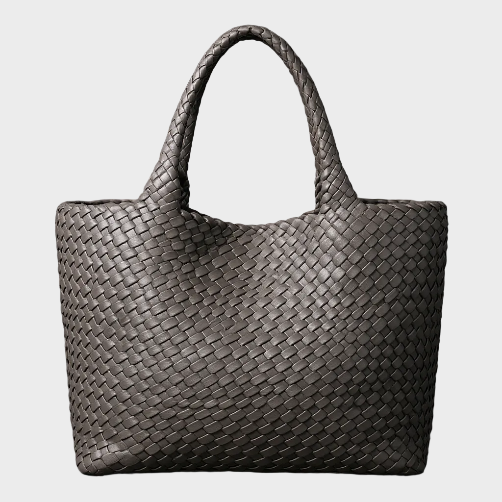Beverly | Handwoven Shoulder Purse with Double Handles and Open Top