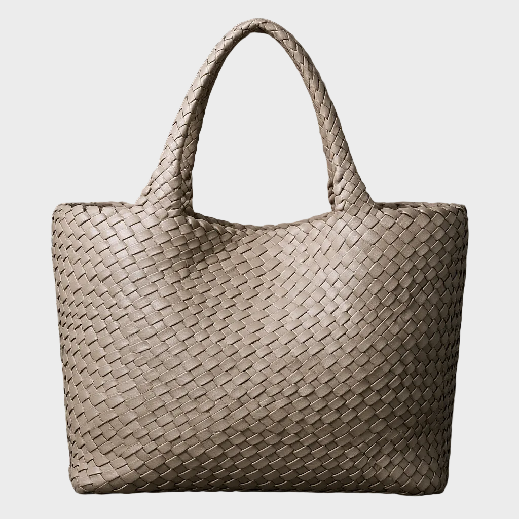 Beverly | Handwoven Shoulder Purse with Double Handles and Open Top
