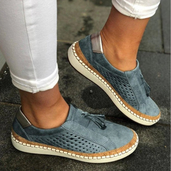Dorothy | Orthopedic Slip On Sneakers with Perforated Upper and Espadrille Sole