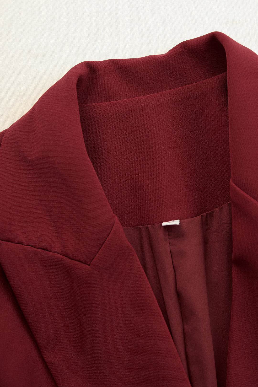 Vivian | Cocktail Midi Dress with Blazer Lapels and Long Sleeves